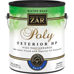 Zar 1gal Satin Poly High Performance Exterior Water-Based Polyurethane