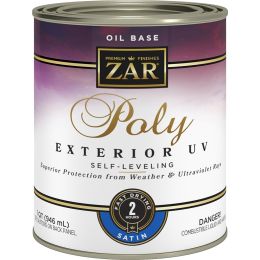 Zar 1Qt Satin Poly Exterior UV Oil-Based Polyurethane