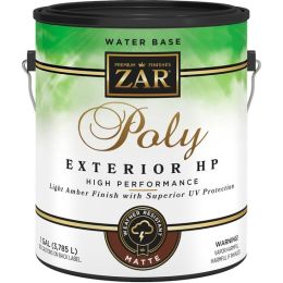 Zar 1gal Matte Poly High Performance Exterior Water-Based Polyurethane