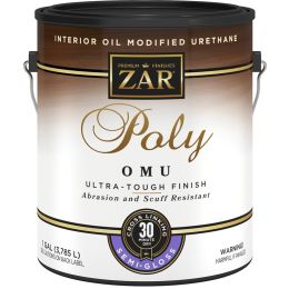 Zar 1gal Semi-Gloss Poly OMU Ultra Tough Interior Oil Modified Urethane
