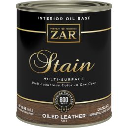 ZAR 1Qt Oiled Leather Wood Stain