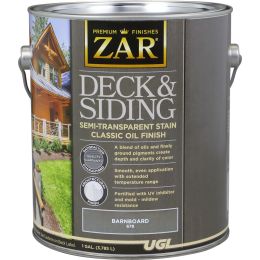 ZAR 1gal Barnboard Deck and Siding Semi-Transparent Stain Classic Oil Finish