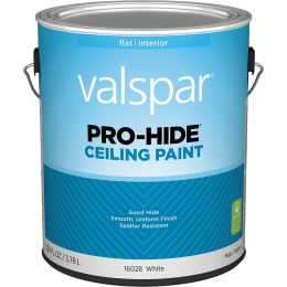 Valspar 1gal Flat Finish White Pro-Hide Ceiling Paint