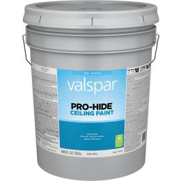 Valspar 5gal Flat Finish White Pro-Hide Ceiling Paint