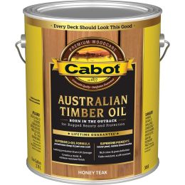 Cabot 1gal Honey Teak Australian Timber Oil Wood Finish (High Performance)