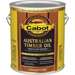 Cabot 1gal Mahogany Flame Australian Timber Oil Wood Finish (High Performance)