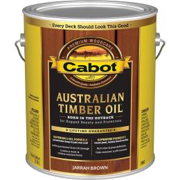 Cabot 1gal Jarrah Brown Australian Timber Oil Wood Finish (High Performance)