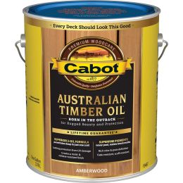 Cabot 1gal Amberwood Australian Timber Oil Wood Finish (Low Odor)