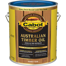 Cabot 1gal Honey Teak Australian Timber Oil Wood Finish (Low Odor)