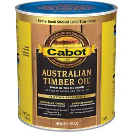 Cabot 1Qt Honey Teak Australian Timber Oil Wood Finish (Low Odor)