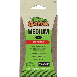 Gator Jumbo Sanding Sponge All Purpose Med 3 in. x 5 in. x 1 in. 