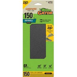 Gator Hook & Loop Drywall Sanding Sheet 150 Grit 4.5 in. x 10.5 in. (6pk)