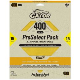 Gator Premium Dry Sand Sheet-Finish 400 Grit 9 in. x 11 in. (15pk)