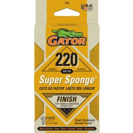 Gator 220 Grit 3" x 5" x 1" Super Sponge Finish