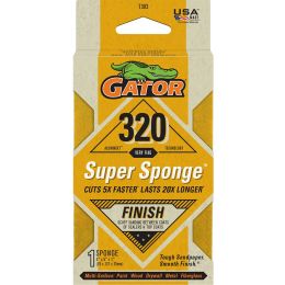 Gator 320 Grit 3" x 5" x 1" Super Sponge Finish