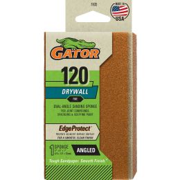 Gator 120 Grit 3" x 5" x 1" Premium Dual Angled Sanding Sponge Drywall