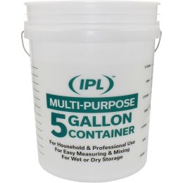 IPL / Leaktite 5gal Clear Bucket w/ Measures