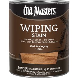 Old Masters Qt Dark Mahogany Wiping Stain