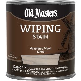 Old Masters .5Pt Weathered Wood Wiping Stain