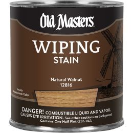 Old Masters .5Pt Natural Walnut Wiping Stain Classics