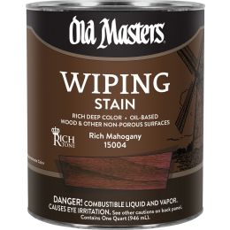 Old Masters Qt Rich Mahogany Wiping Stain
