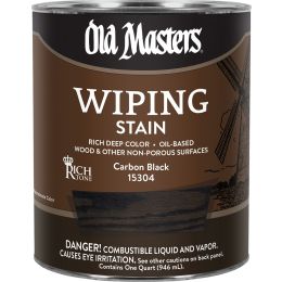 Old Masters Qt Carbon Black Wiping Stain Rich Tone