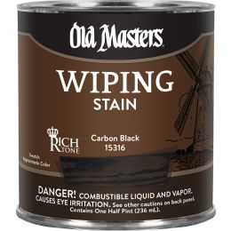 Old Masters .5Pt Carbon Black Wiping Stain Rich Tone