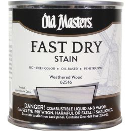 Old Masters .5Pt Fast Dry Stain Weathered Wood