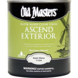 Old Masters 1Qt Semi-Gloss Ascend Ext Water Based Clear Finish