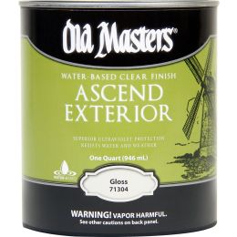 Old Masters 1Qt Gloss Ascend Ext Water Based Clear Finish