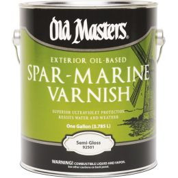 Old Masters 1gal Semi-Gloss Oil Based Spar Marine Varnish