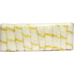 Dynamic 4" x 1/2" (100mm x 12mm) Nap Yellow Stripe Mini Roller (Case of 100)
