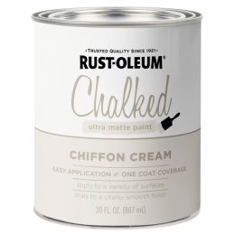 Rust-Oleum Qt Chiffon Cream Chalked Paint