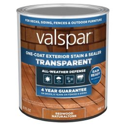 Valspar qt Redwood Natural Tone One-Coat Transparent Stain & Sealer