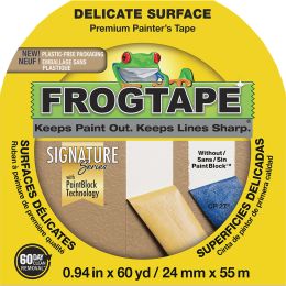 Frogtape 0.94" x 60yd Yellow Delicate Surfaces Painter's Tape