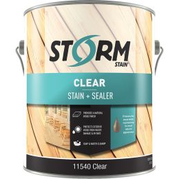 Storm 1gal Clear Stain & Sealer Dual Dispersion 100 VOC