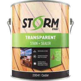 Storm 1gal Cedar Transparent Stain + Sealer 250 VOC