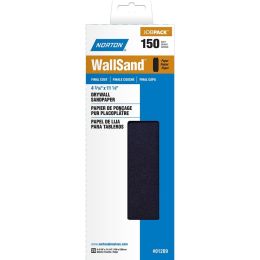 Norton 4-3/16" x 11" 150D Wallsand Sheet 25Pk