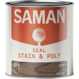 SamaN qt Ebony Seal, Stain, and Polyurethane