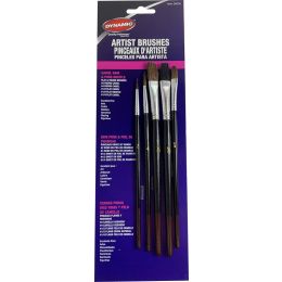 Dynamic 5pc Camel Hair & Bristle Artist Brush Set