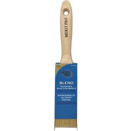 Merit Pro 1-1/2" White China Bristle Polyester Beavertail Brush