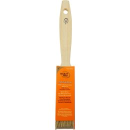 Merit Pro 1" 100% White Bristle Beavertail Handle Brush