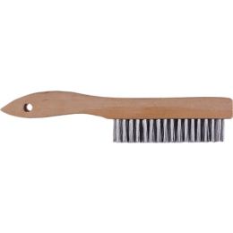Dynamic 4 x 16 Row Wood Shoe Handle Wire Brush