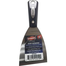 Dynamic 3" Nylon Handle Stiff Scraper with Carbon Steel Blade