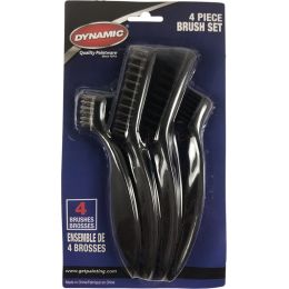 Dynamic 4pc Mini Wire Brush Set (2-Nylon & 2-Stainless Steel)