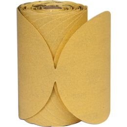 Norton 6" No Hole P80C Gold Reserve Stick & Sand Paper Disc Roll 100pk