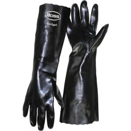 Boss Lrg Black PVC Fully Coated 18" Glove