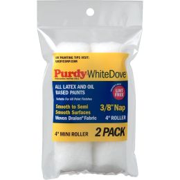 Purdy 4" x 3/8" Nap White Dove Mini Roller 2pk