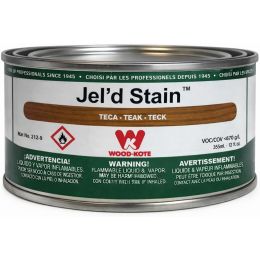 Wood Kote 12oz Jel'D Stain Teak Stain