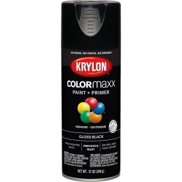 Krylon 12 oz. Gloss Black COLORmaxx Spray